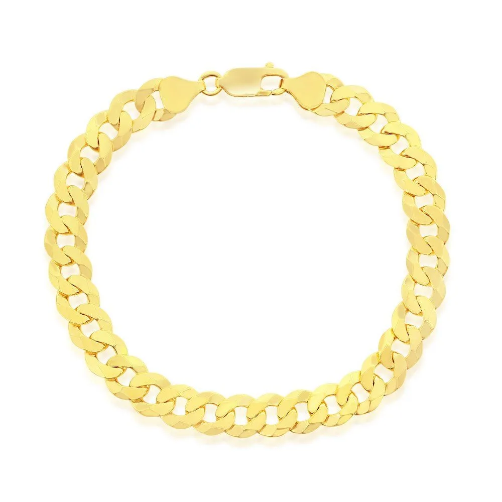 YGP Sterling 8mm 8" Cuban Link Bracelet