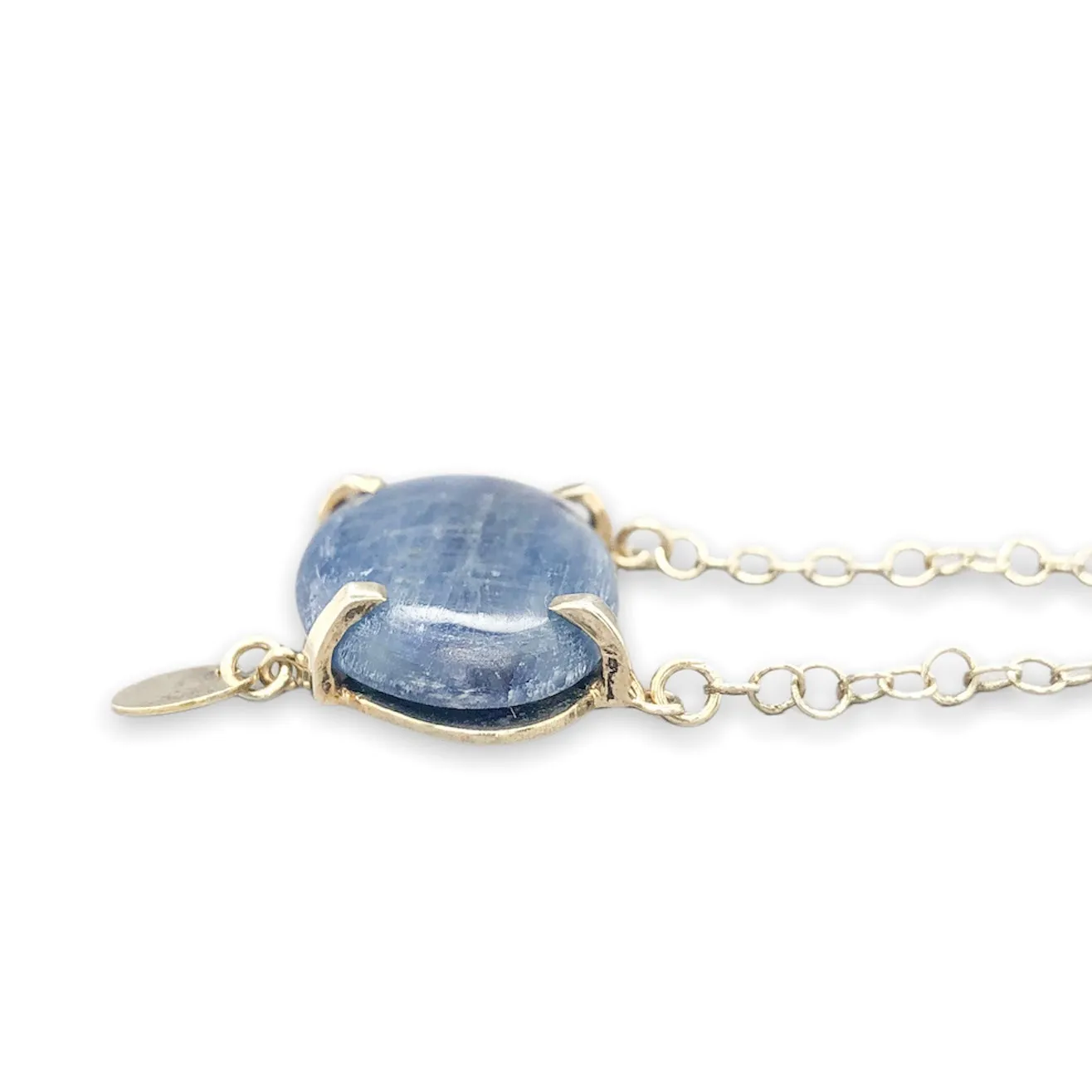 YGP Sterling Blue Kyanite Double Necklace Set