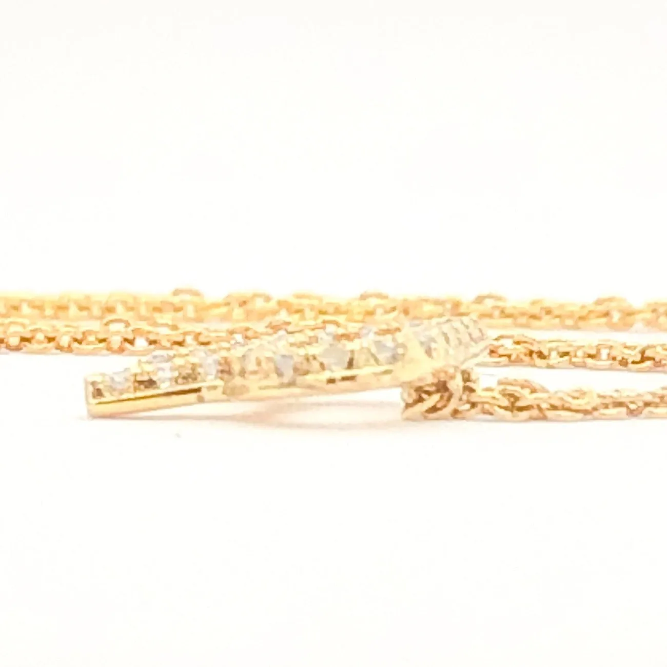 YGP Sterling CZ R Initial Necklace