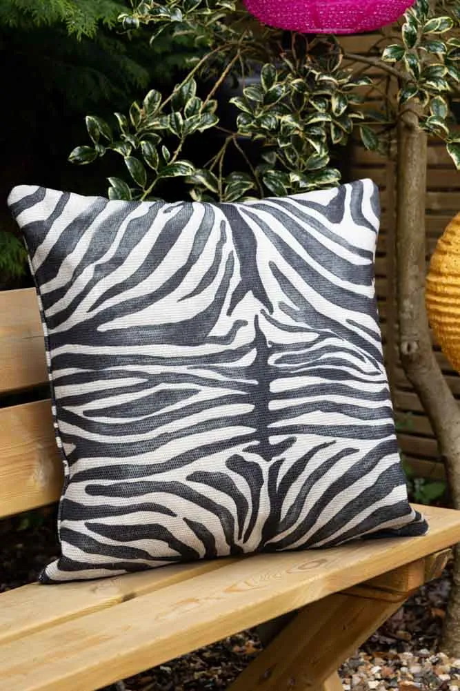 Zebra Print Outdoor Cushion
